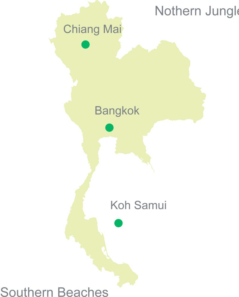 Север или Юг: куда отправиться на йога-ретрит в Таиланде?